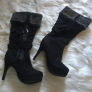 SOLD❣️High Heel Platform Black Boots 🖤